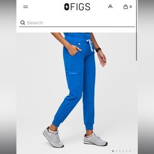 Figs Royal Blue size XS Zamora low waisted jogger scrub pant